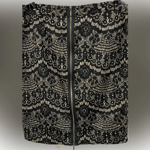 Melissa Page black and gold shimmery pencil skirt - Picture 2 of 6